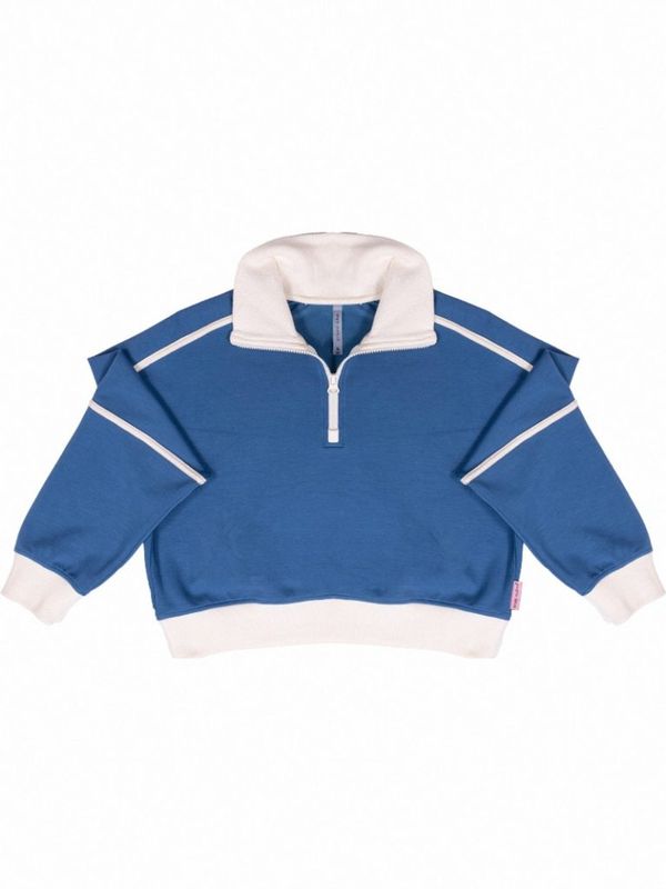 VG Qtr Zip Pullover-Dark Blue