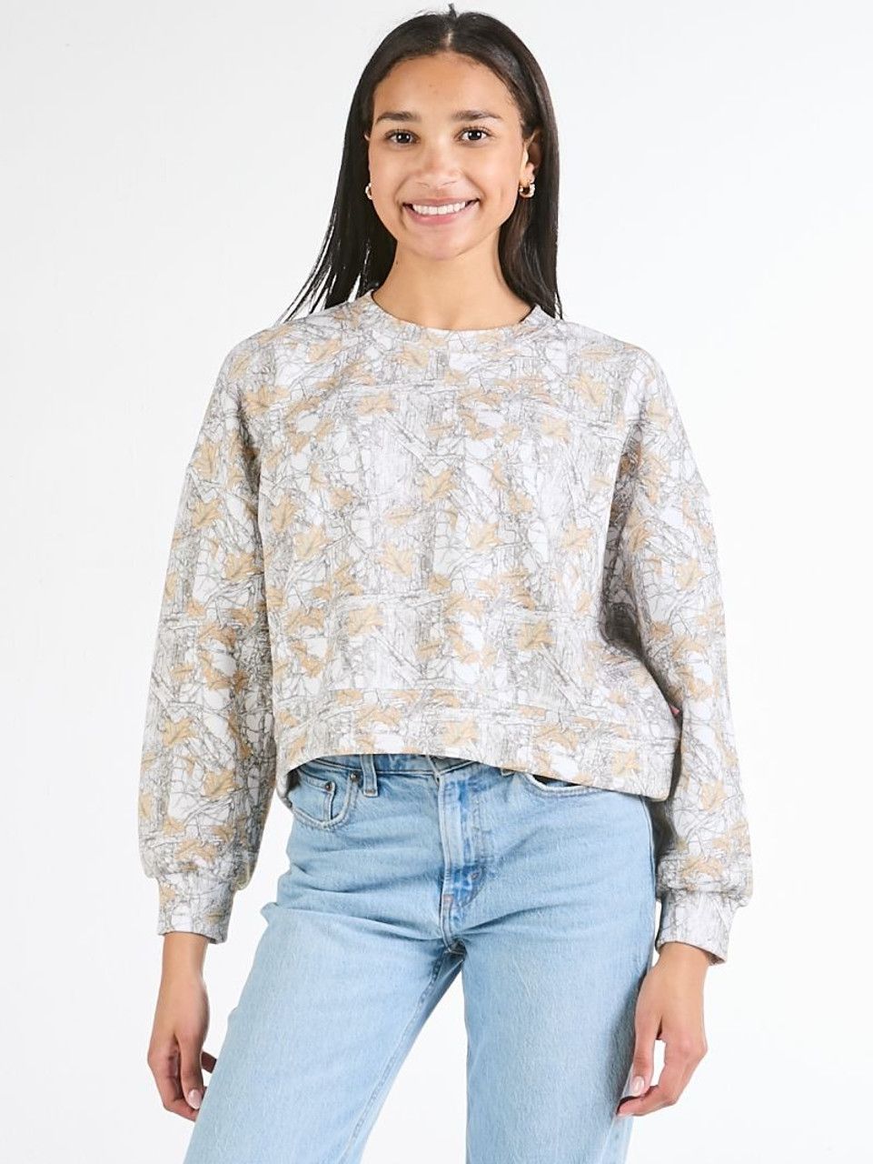 VG Qtr Zip Pullover-White Camo