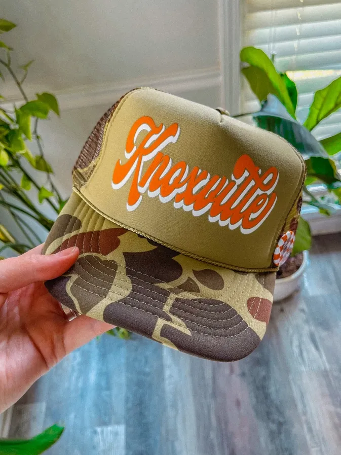 Knoxville, TN Trucker Hat-Camo