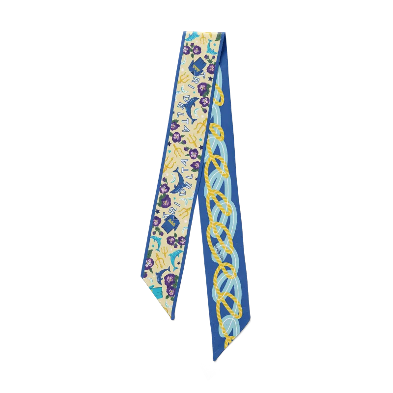 RD Tri Delta Skinny Scarf