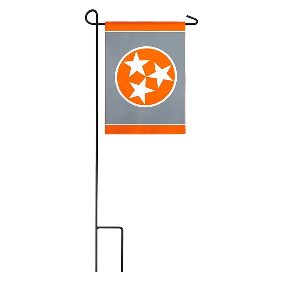 VG TN Tri Star Garden Flag-Grey