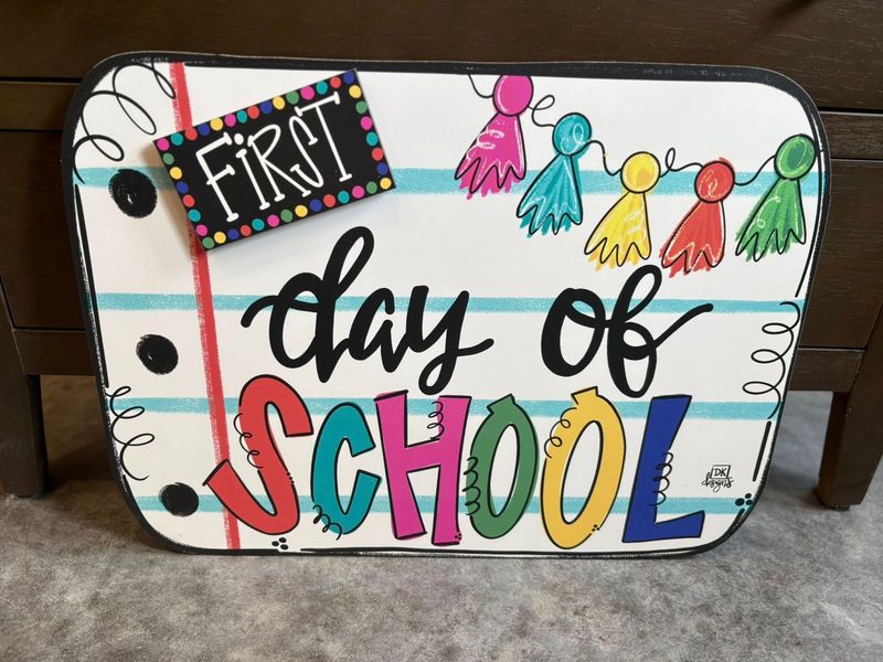 First Day of School Sign - 4pc