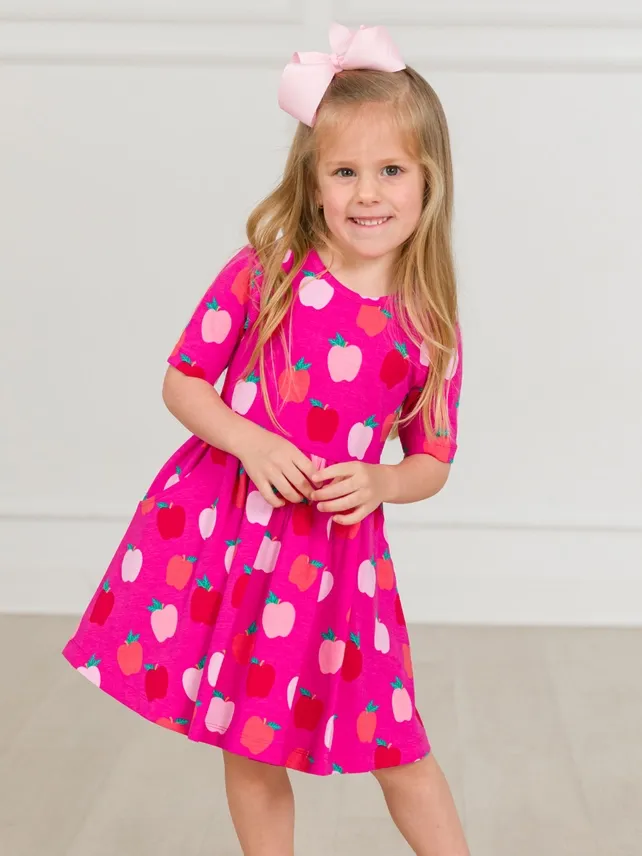 Girls Apple of My Eye Twirl Dress