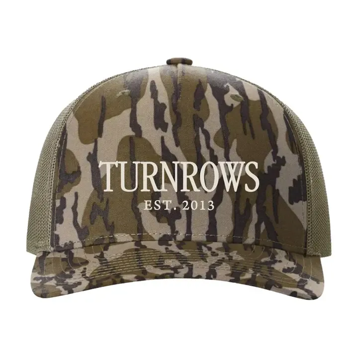 Turnrows Camo Embroidered Cap