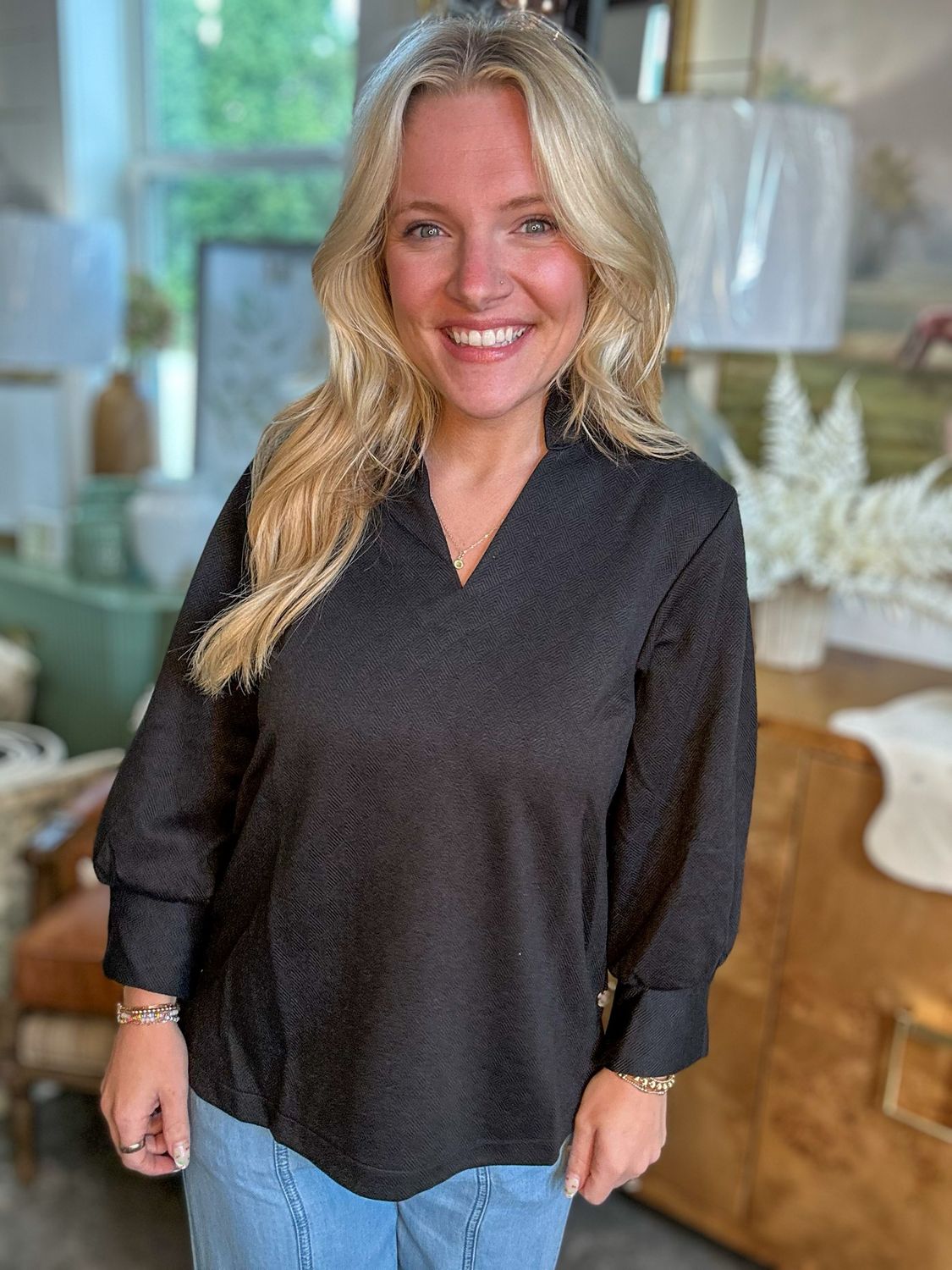 Jocelyn Black Top