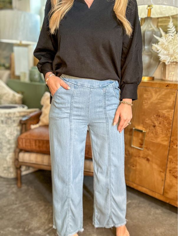 Tencel Pants-Lt. Indigo