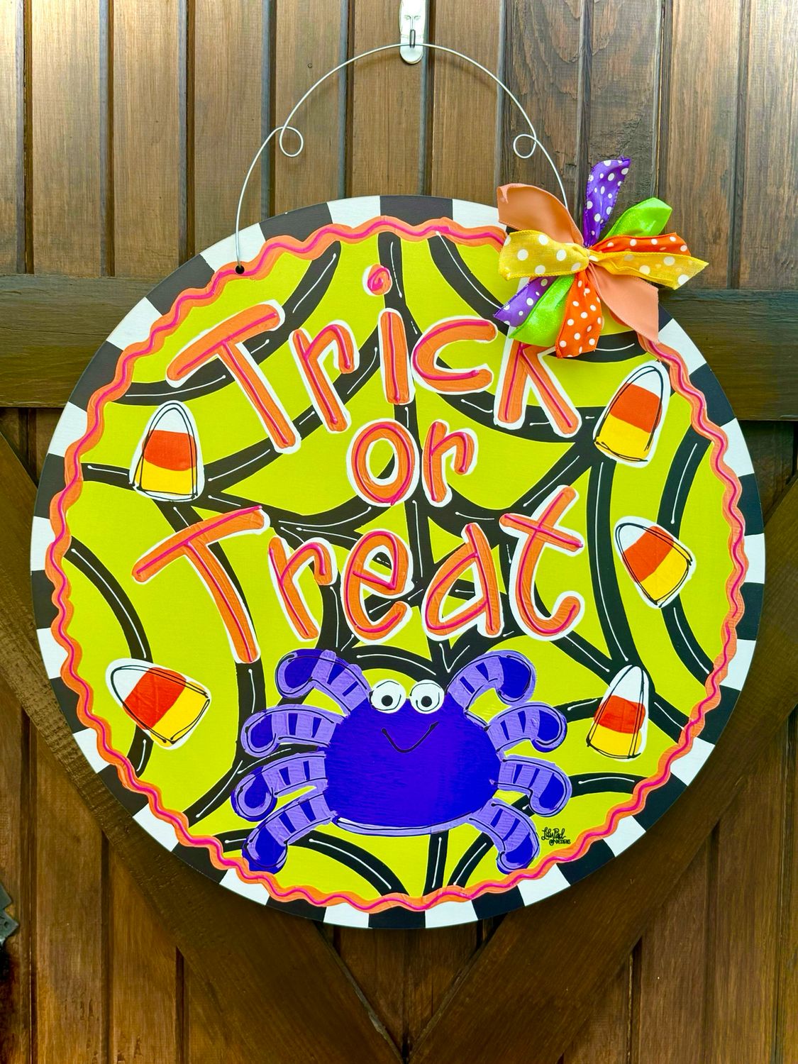 Trick/Treat &amp; A Spider Doorhanger