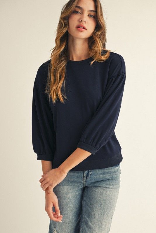 Navy Nest Top