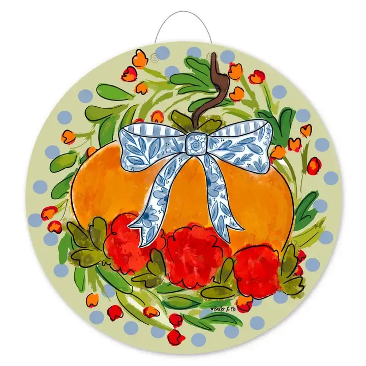VG Blossom Pumpkin Door Hanger