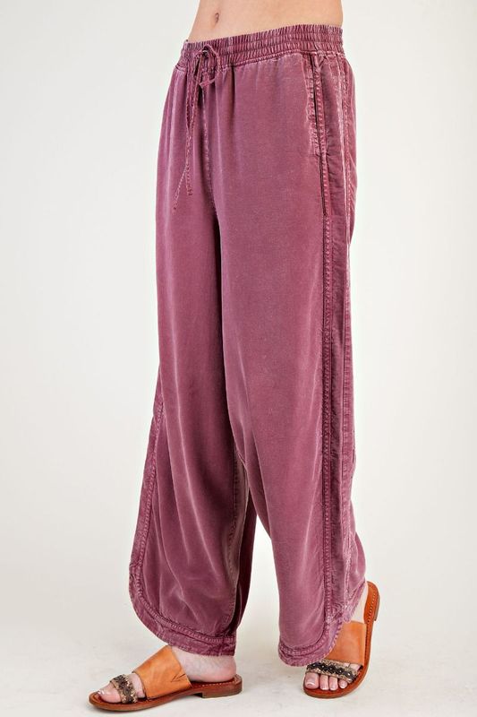 The Lounger Pant-Plum