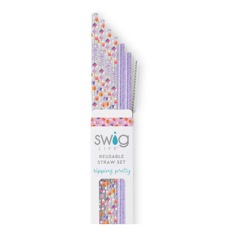 Candy Corn Reusable Straw Set