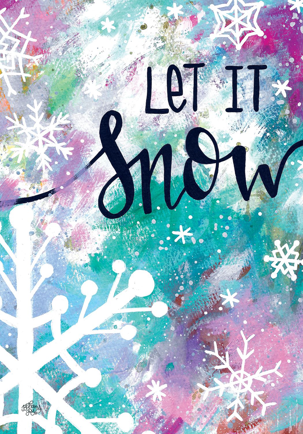 Let it Snow Large Flag