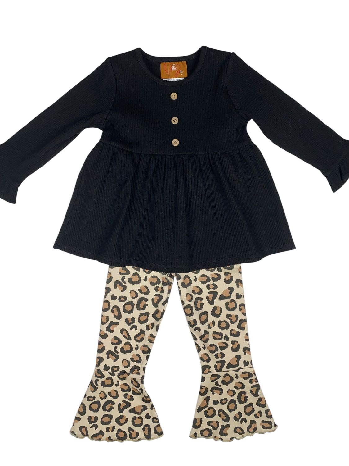 CH Leopard Bell Bottom Set