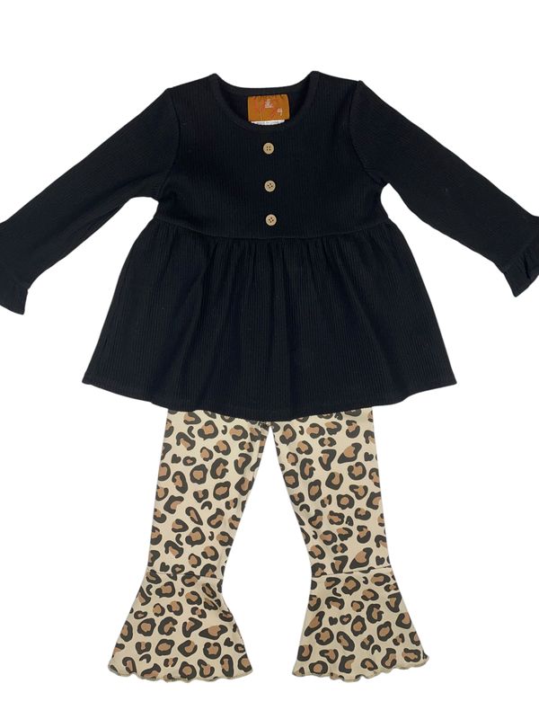 CH Leopard Bell Bottom Set