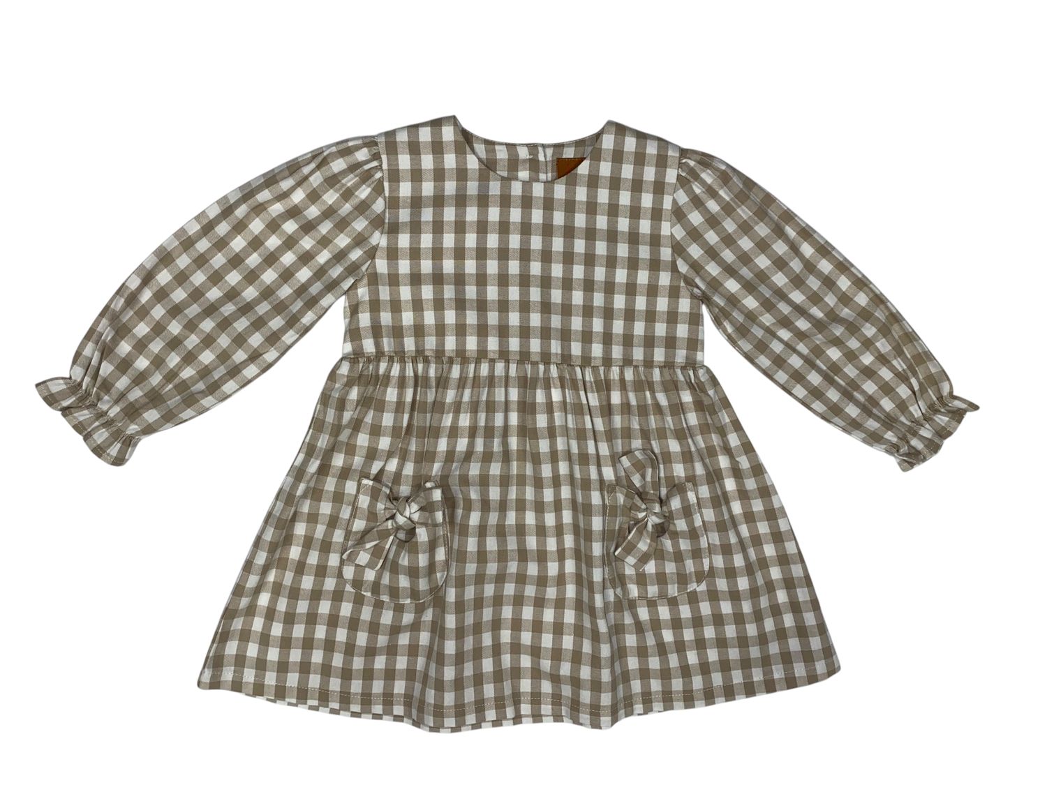 CH Jordyn Dress-Khaki Gingham