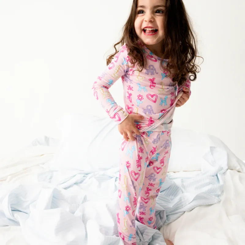 CH Pink Party Animals Glow in Dark PJ