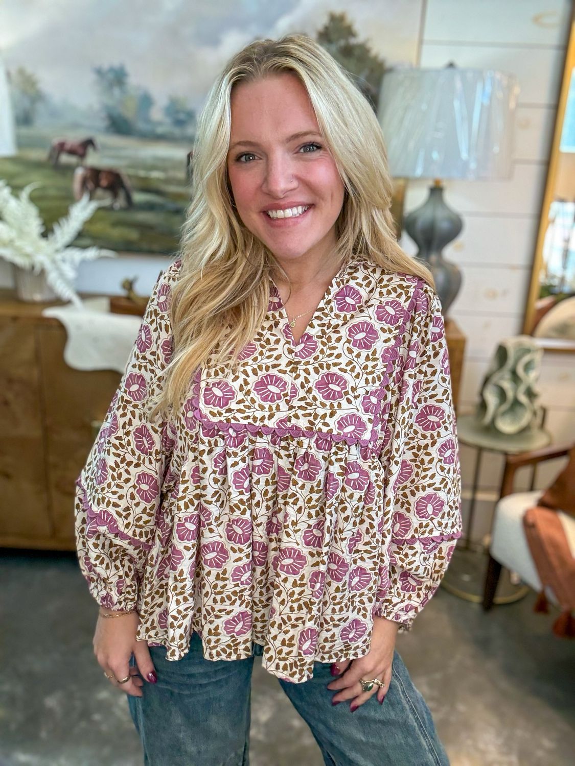 Vintage Bloom Top