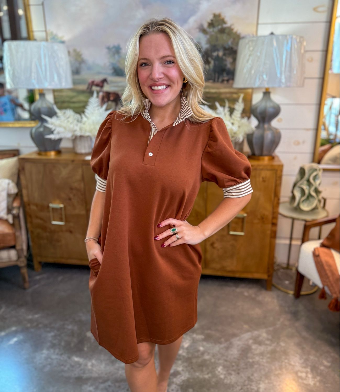Cinnamon Comfort Dress