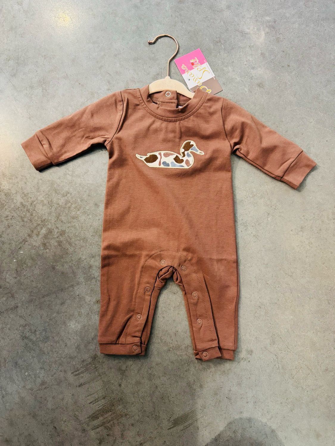 CH Camo Duck Applique Romper