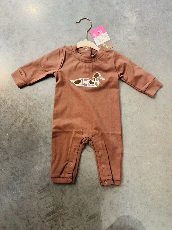 CH Camo Duck Applique Romper