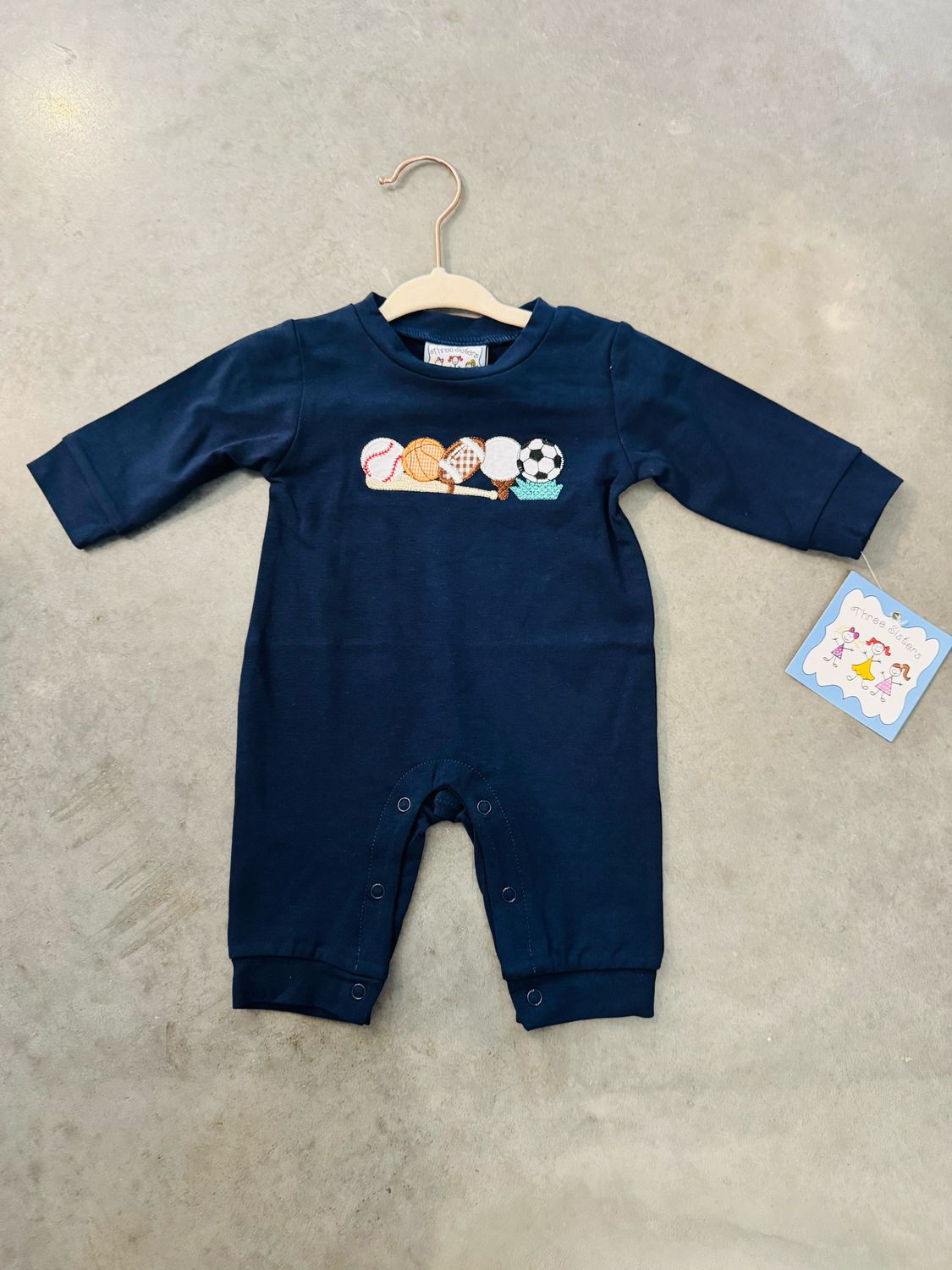 CH Sports Applique Boys Romper