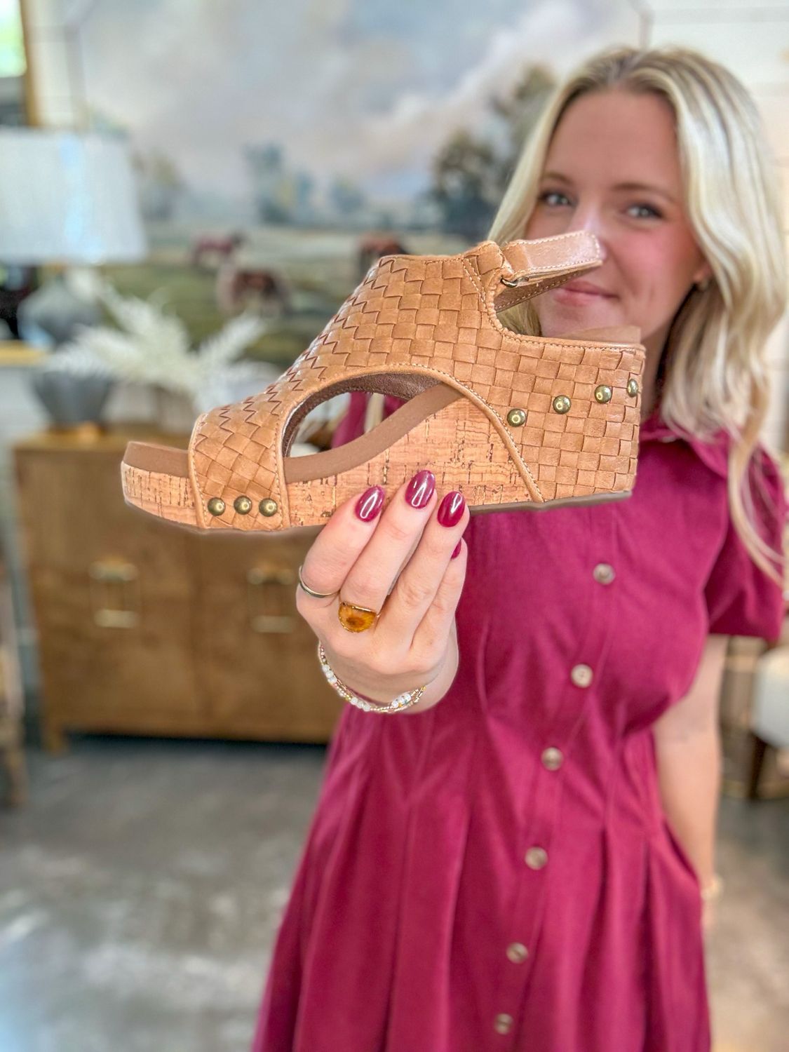 Carley-Caramel Woven