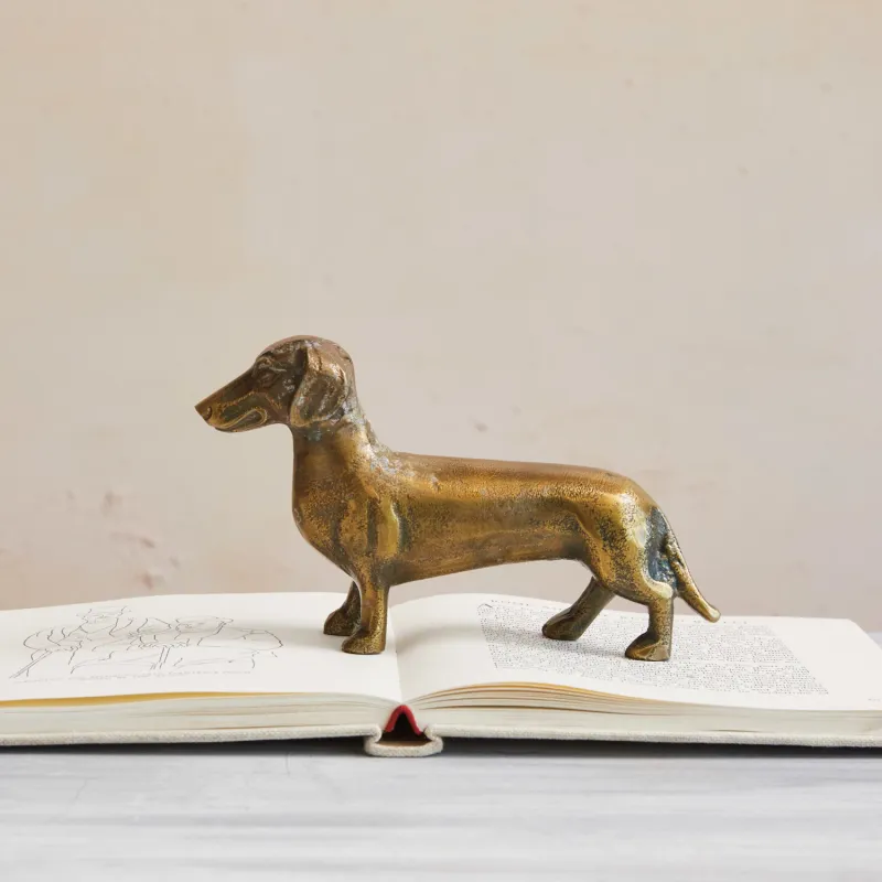 DF8544-Cast Aluminum Dachshund
