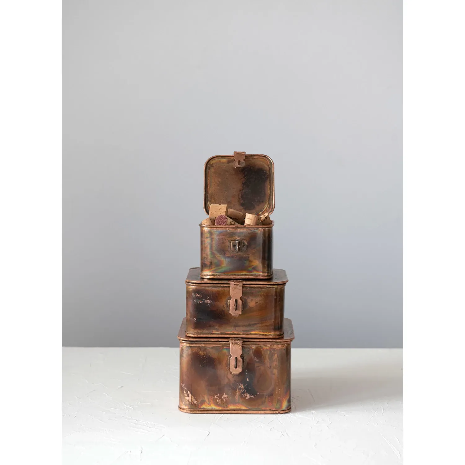 DF8093-MD Copper Decorative Metal Boxes