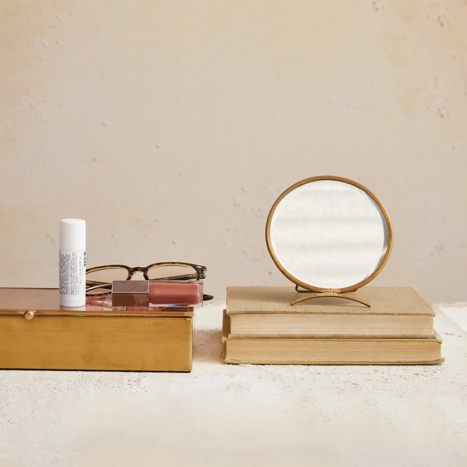DF8937-Folding Brass Mirror
