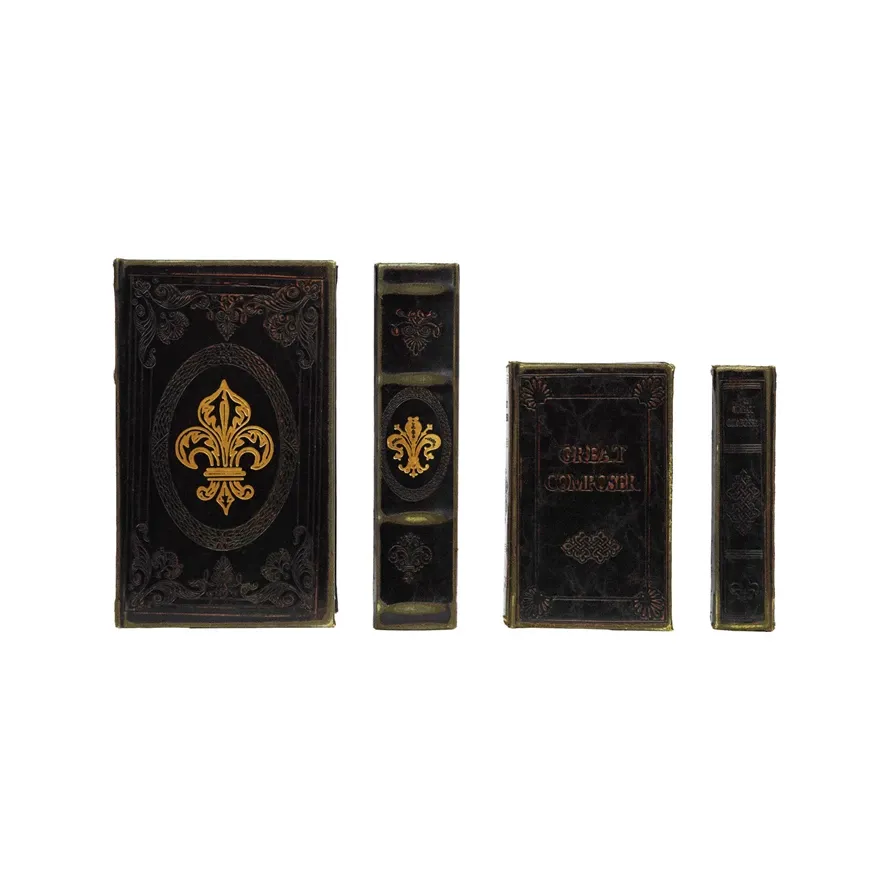 DG0467-SM MDF/Faux Leather Book Storage