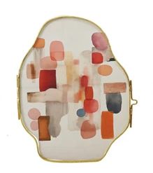 AH3846A-Brass/Glass Art Photo Frame 2