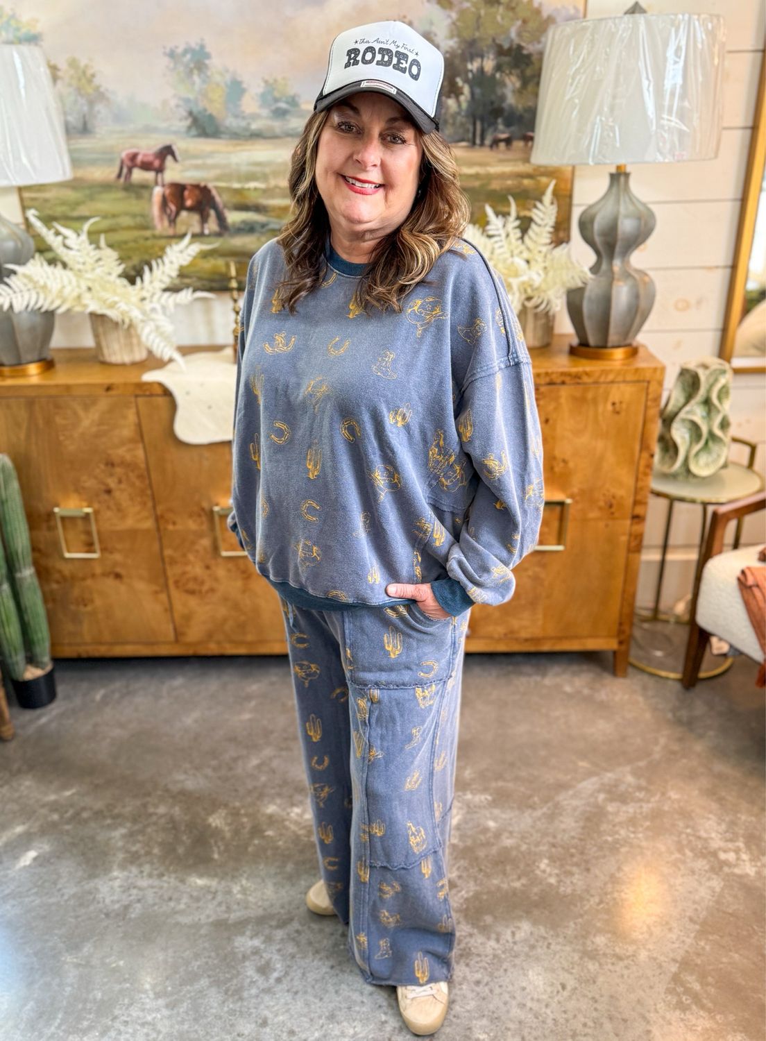 Western Printed Pant