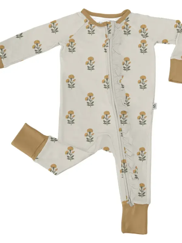 Marigold Block Print Zip PJ