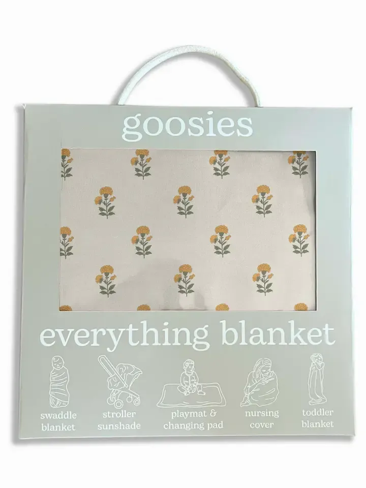 Marigold Block Print-Everything Blanket