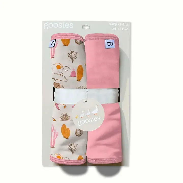 Saddle UP, Cowgirl-Burp Cloth Set