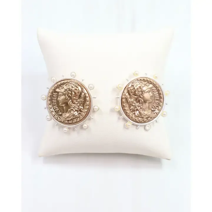 Anna Kate Coin Earring Gold