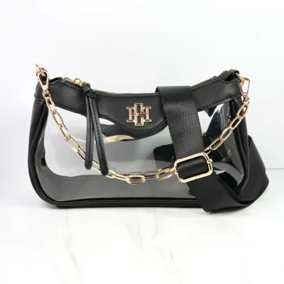 Cassidy Clear Crossbody Black