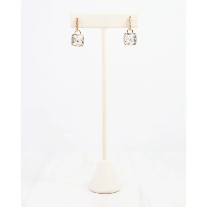 Jonell CZ Stone Earring Clear