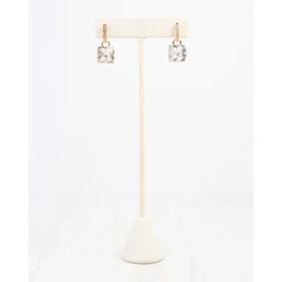 Jonell CZ Stone Earring Clear