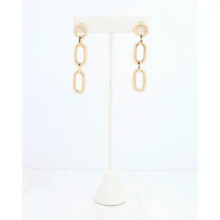 Lettie Link Post Earring Pearl