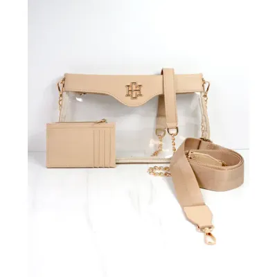 Madi Clear Crossbody-Nude