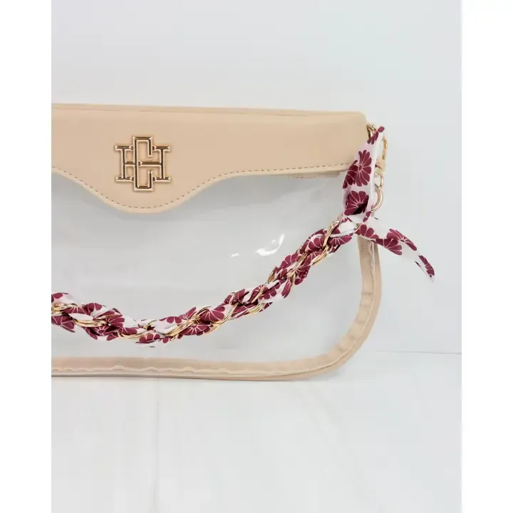 Serafina Scarf Purse Chain Mrn Floral