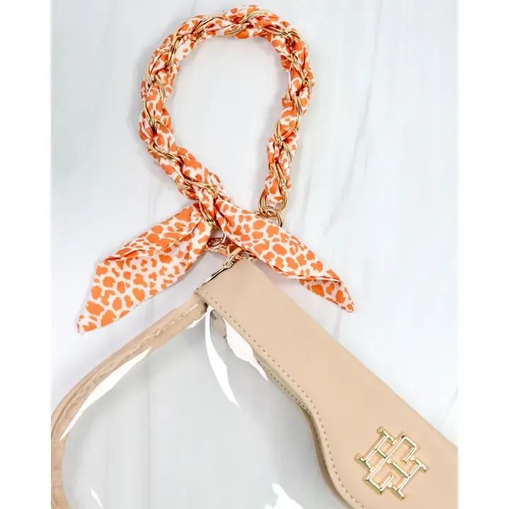 Serafina Scarf Purcse Chain Orange Lep.