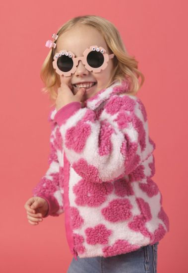 Flower Sherpa Jacket
