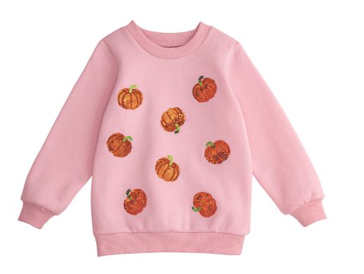 Sequin Pumpkin Sweatshirt
