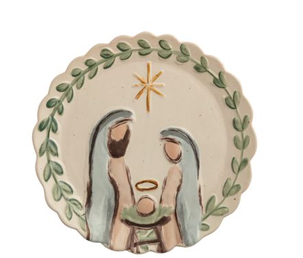 Nativity Round Platter