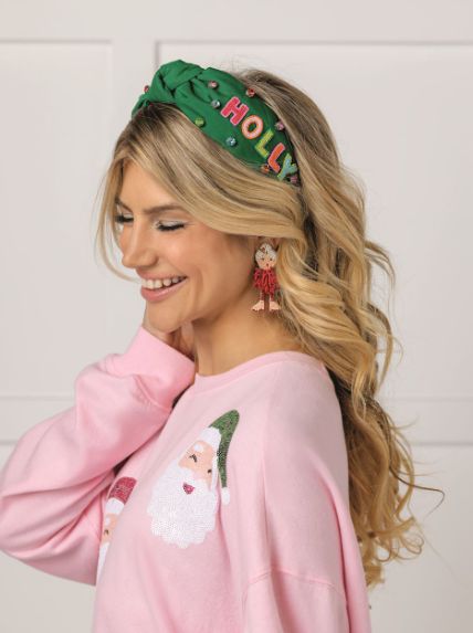 Green Holiday Headband