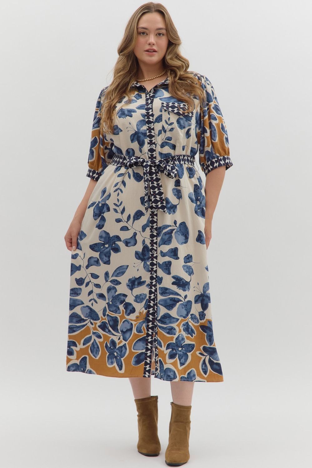 Mara Floral Midi Dress