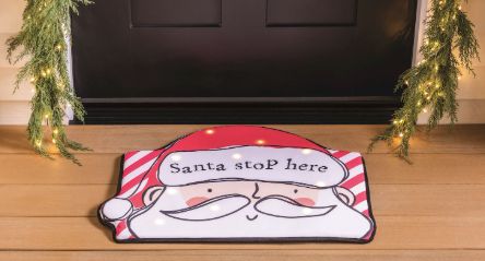 Light-Up Santa Musical Doormat