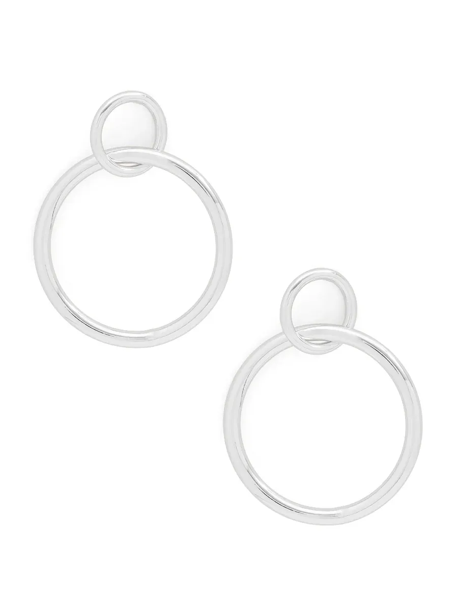VG Front Face Earrings-Silver